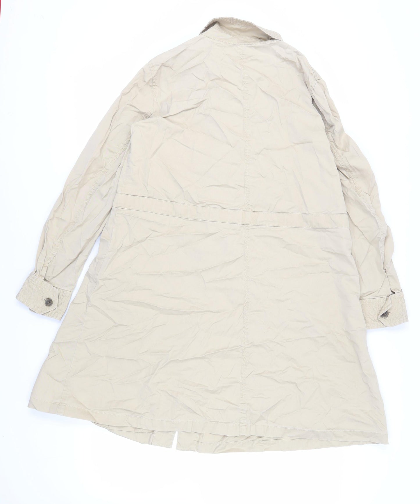 Womens UK Size 12 United Colors of Benetton Beige Overcoat