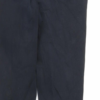 NEXT Womens Black Cotton Skinny Jeans Size 12 L28 in Regular Zip