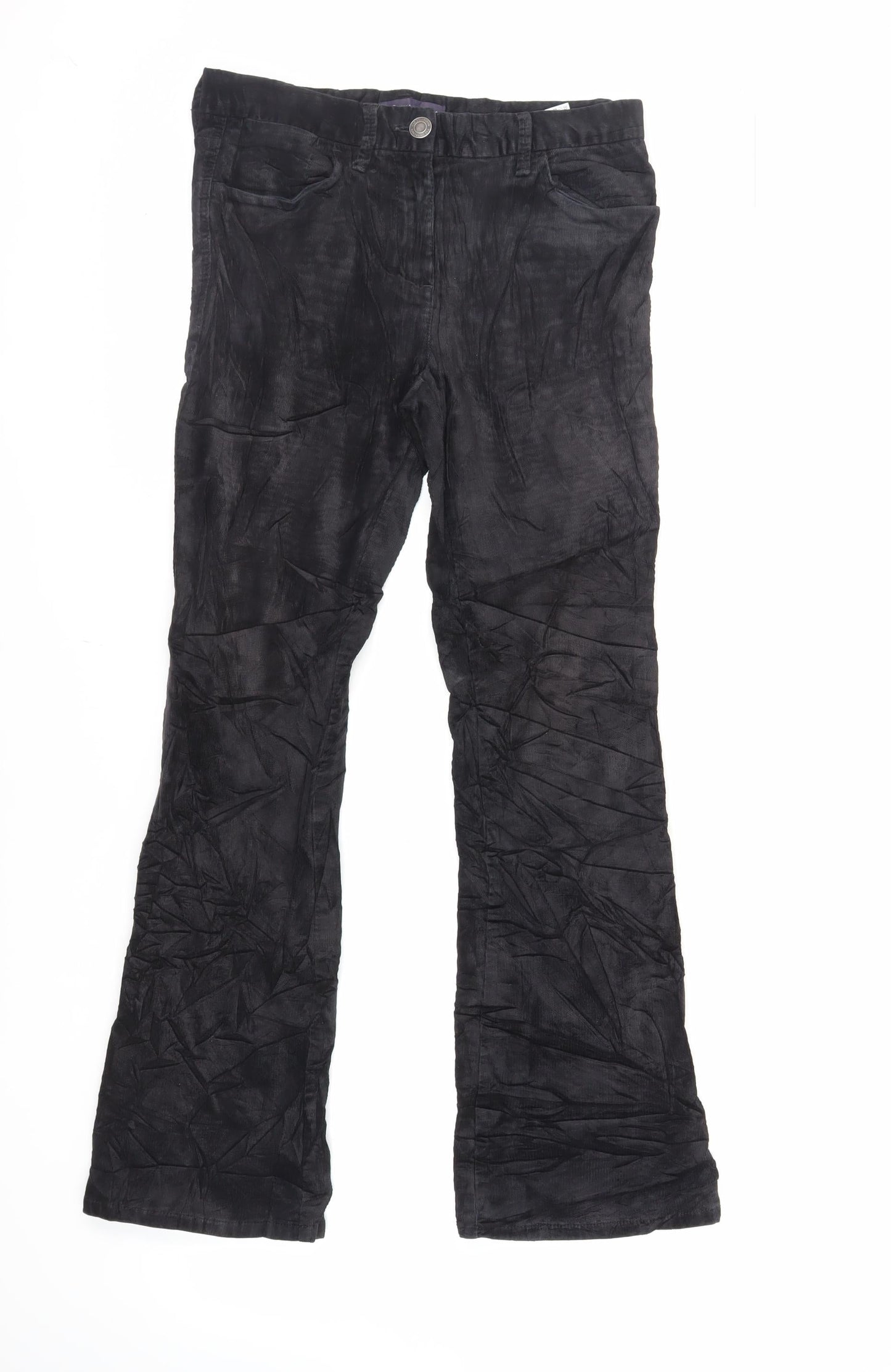 Womens UK Size 8 Marks and Spencer Regular Fit  Black Trousers