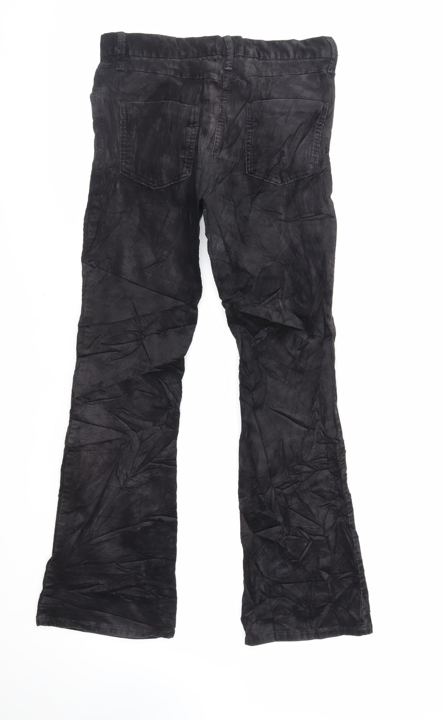 Womens UK Size 8 Marks and Spencer Regular Fit  Black Trousers