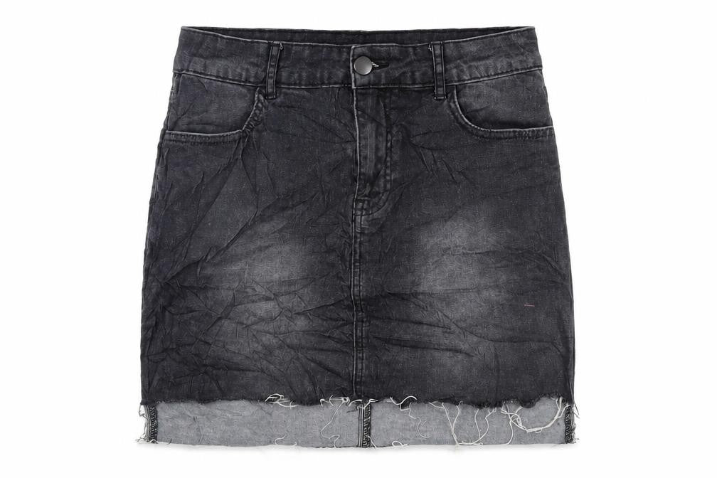 Womens UK Size L FOREVER 21 Mini Denim Skirt