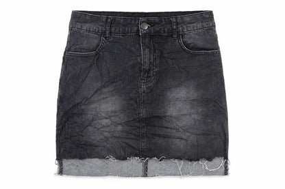 Womens UK Size L FOREVER 21 Mini Denim Skirt