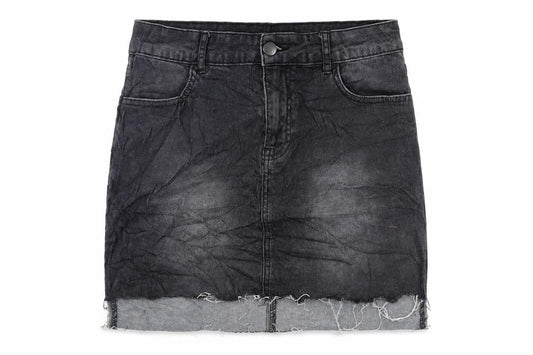 Womens UK Size L FOREVER 21 Mini Denim Skirt