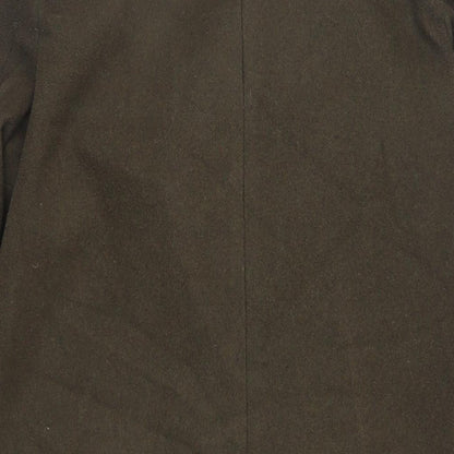 Womens UK Size 10 New Look Green Overcoat