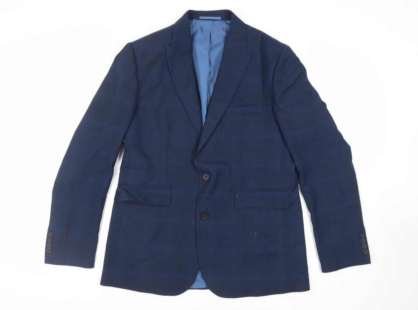 Mens UK Size 44 Moss 1851 Regular Blue Suit Jacket