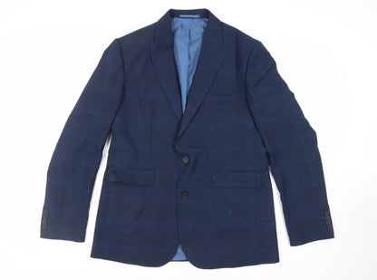 Mens UK Size 44 Moss 1851 Regular Blue Suit Jacket