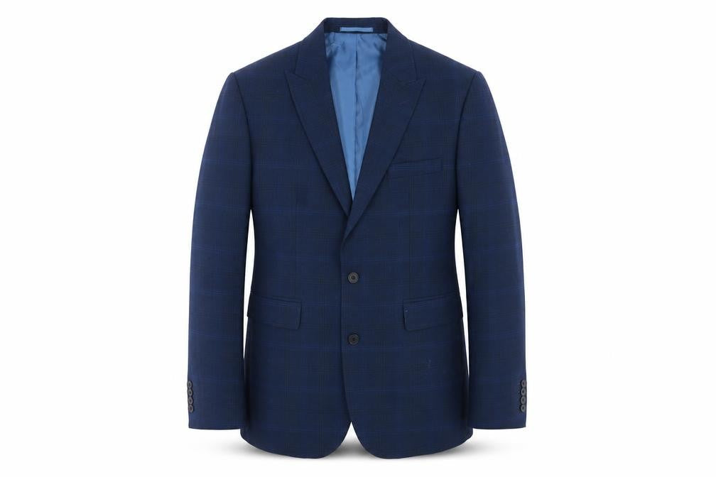 Mens UK Size 44 Moss 1851 Regular Blue Suit Jacket