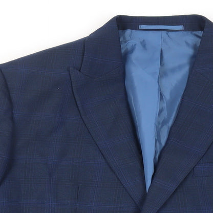 Mens UK Size 44 Moss 1851 Regular Blue Suit Jacket