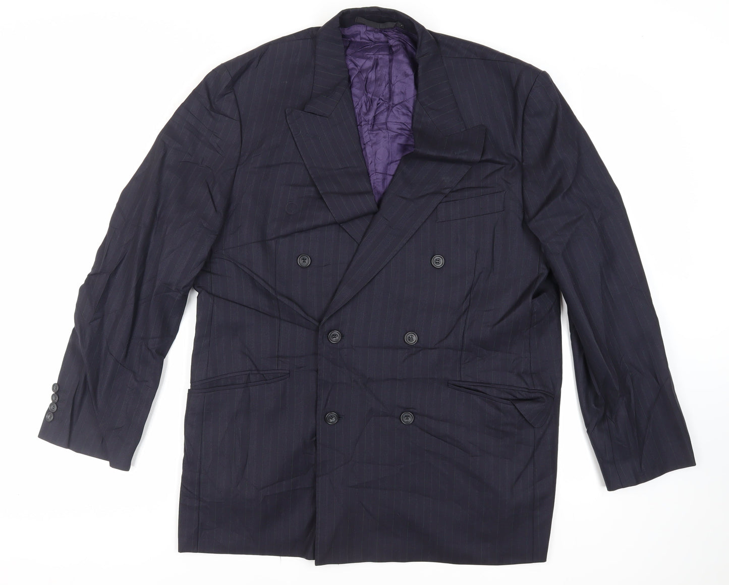 Mens UK Size 42 Marks and Spencer Regular Blue Suit Jacket
