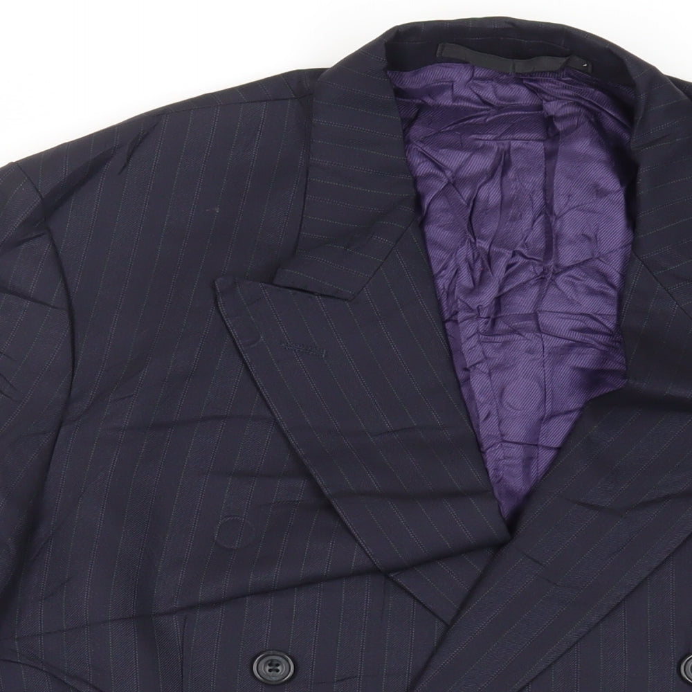 Mens UK Size 42 Marks and Spencer Regular Blue Suit Jacket