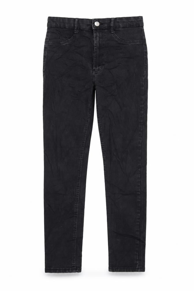 Womens UK Size 10 Zara Regular Fit Skinny Black Jeans