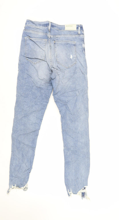 Womens UK Size 29 in H&M Regular Fit Skinny Blue Jeans