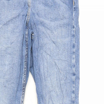 Topshop Womens Blue Cotton Skinny Jeans Size 28 in L30 in Regular Zip