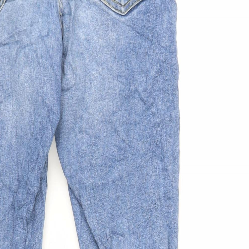 Topshop Womens Blue Cotton Skinny Jeans Size 28 in L30 in Regular Zip