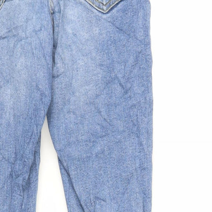 Topshop Womens Blue Cotton Skinny Jeans Size 28 in L30 in Regular Zip