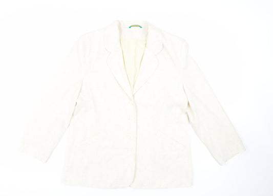 Womens UK Size 18 Canda Ivory Jacket