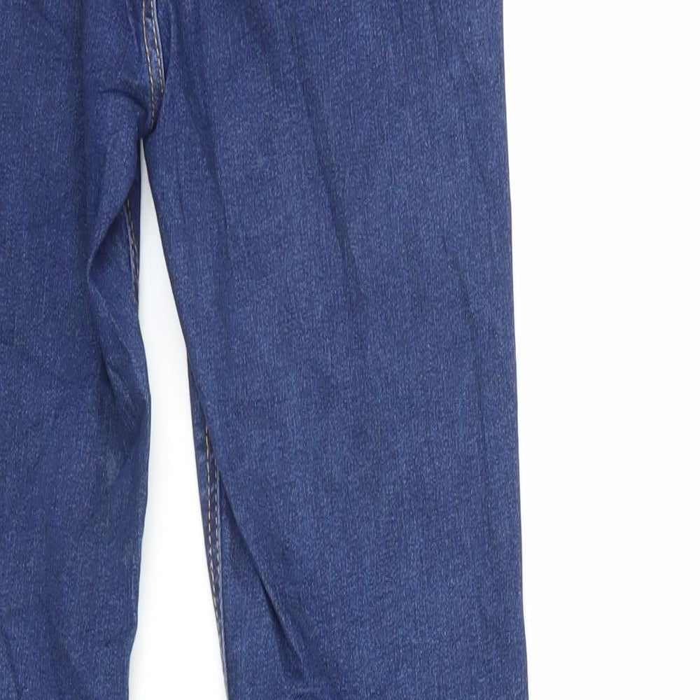 Zara Womens Blue Cotton Skinny Jeans Size 10 L28 in Regular Zip