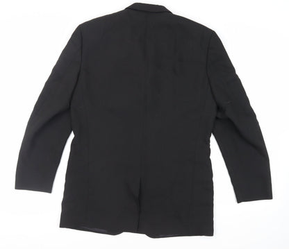 Mens UK Size 38 Linea Regular Black Suit Jacket