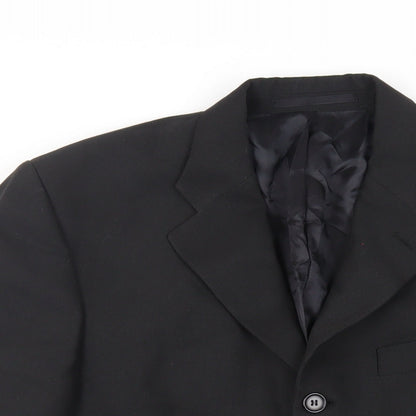 Mens UK Size 38 Linea Regular Black Suit Jacket