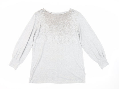 Womens UK Size 12 Marks and Spencer Grey Pullover Jumper