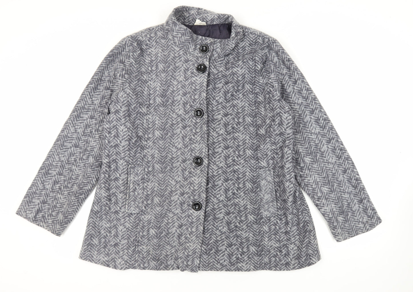 Womens UK Size L Anne de Lancay Grey Jacket