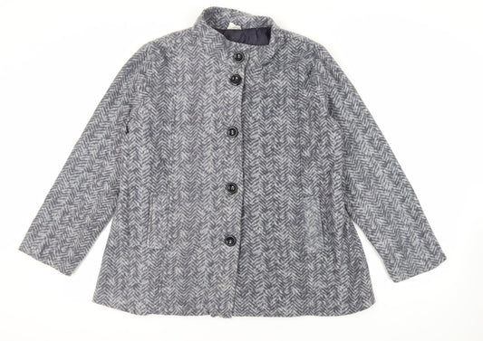 Womens UK Size L Anne de Lancay Grey Jacket