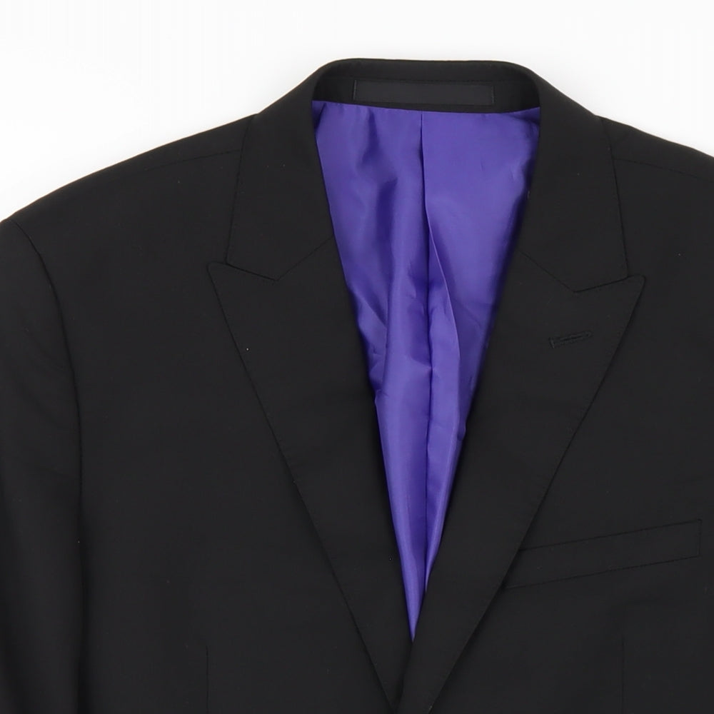 Mens UK Size 40 Marks and Spencer Regular Black Suit Jacket