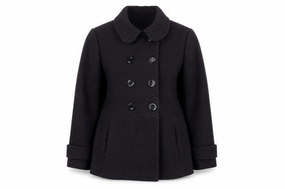 Debenhams Womens Purple Overcoat Coat Size 16 Button