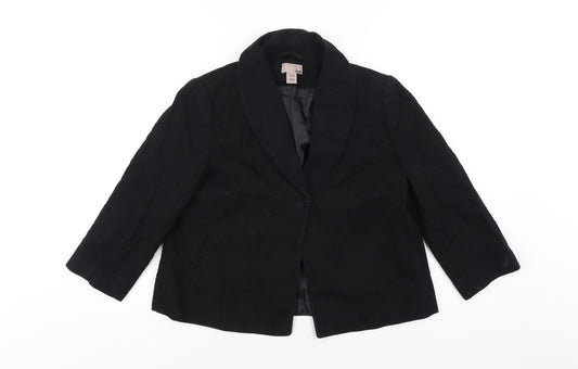 Womens UK Size 12 H&M Black Jacket
