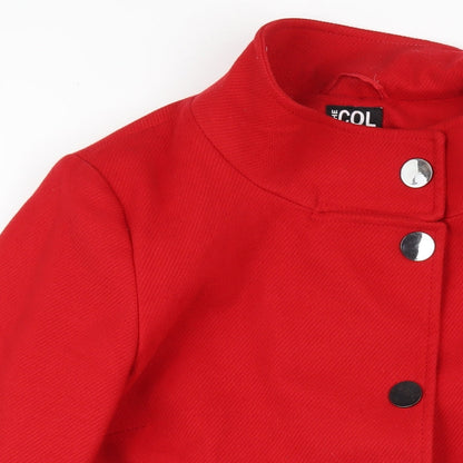 Womens UK Size 14 Debenhams Red Overcoat