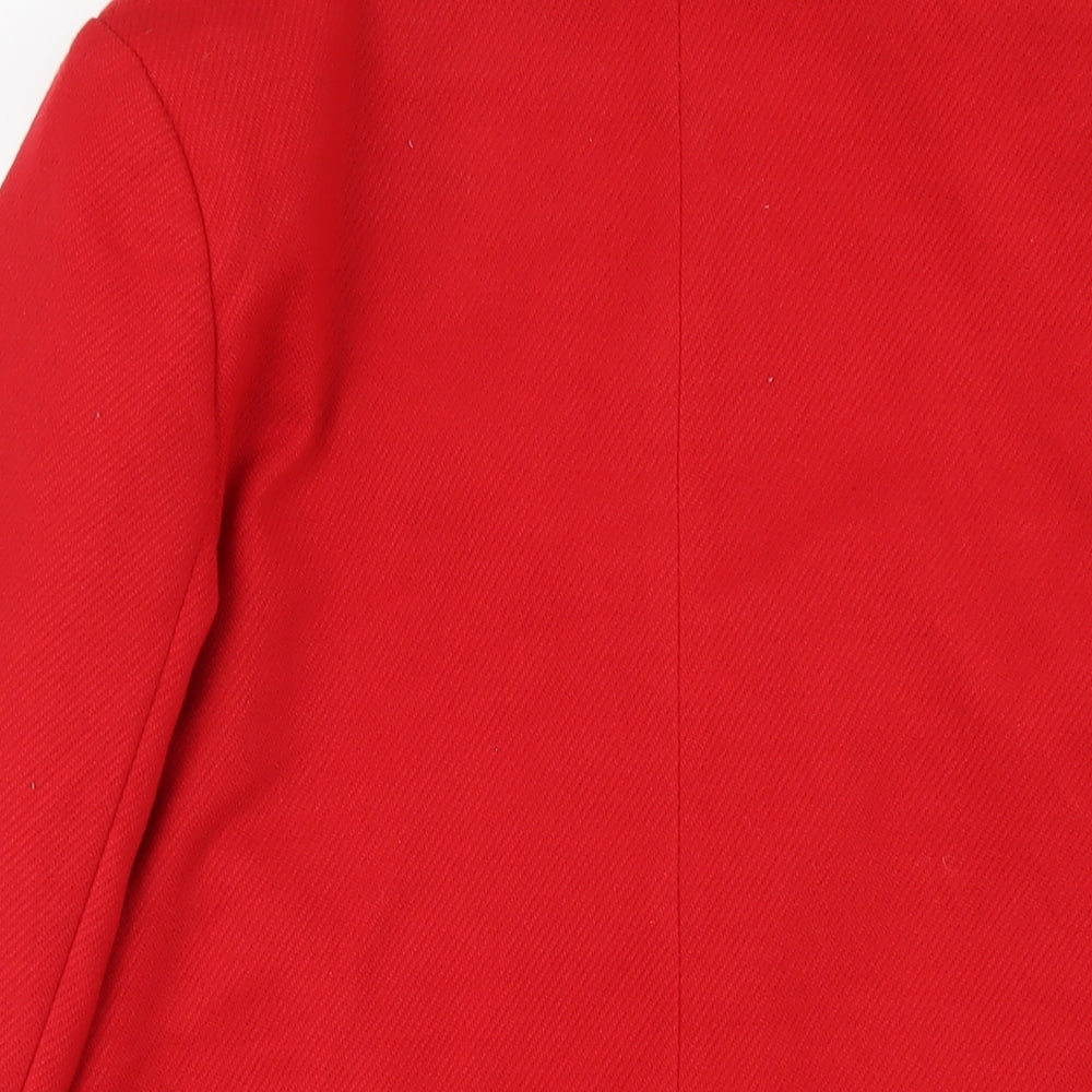 Womens UK Size 14 Debenhams Red Overcoat