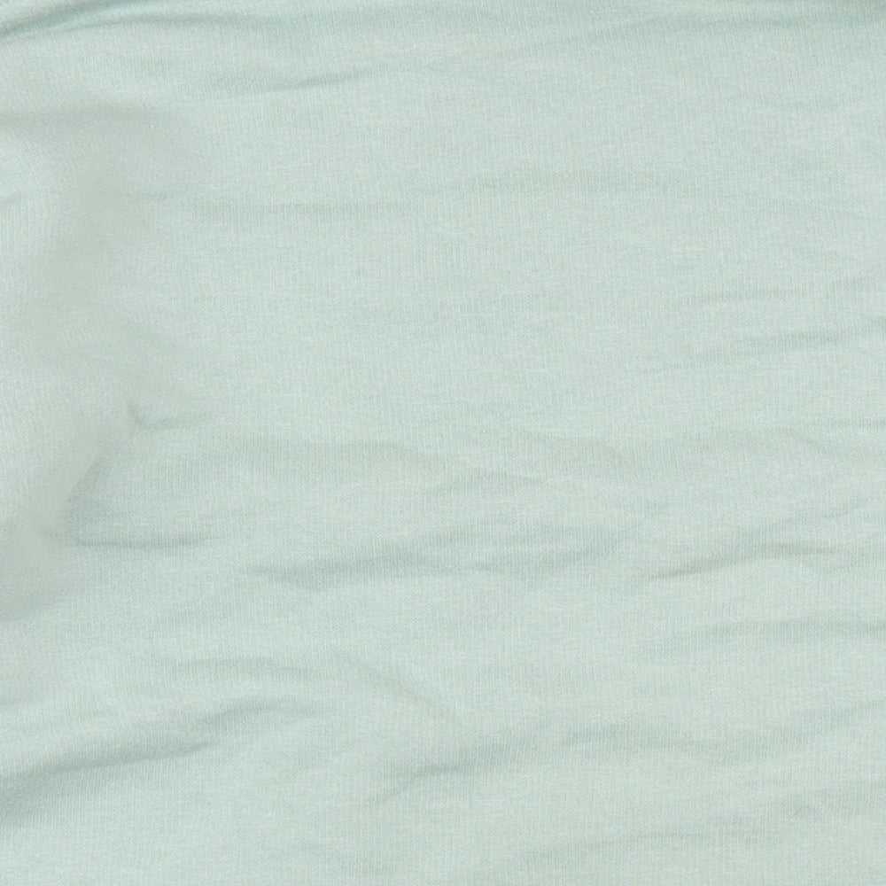 Topman Mens Green Cotton Pullover Sweatshirt Size L