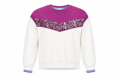 Marks and Spencer Girls White Cotton Pullover Sweatshirt Size 11-12 Years Pullover