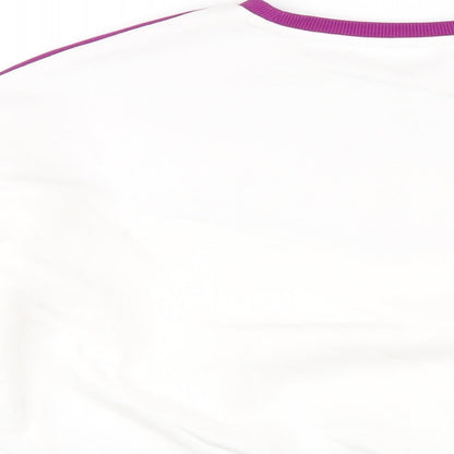 Marks and Spencer Girls White Cotton Pullover Sweatshirt Size 11-12 Years Pullover