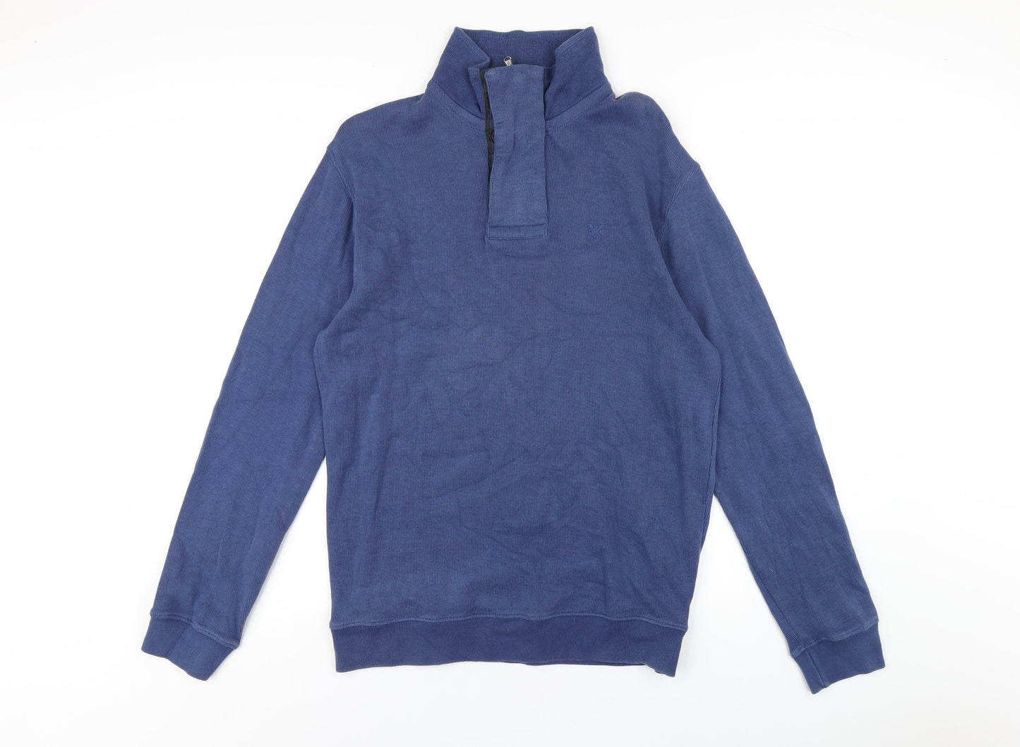 Mens UK Size S Crew Clothing Blue Pullover Sweatshirt