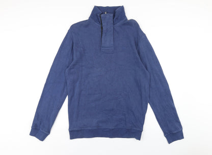 Mens UK Size S Crew Clothing Blue Pullover Sweatshirt