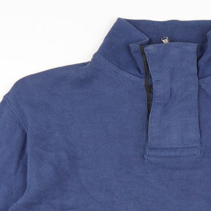 Mens UK Size S Crew Clothing Blue Pullover Sweatshirt