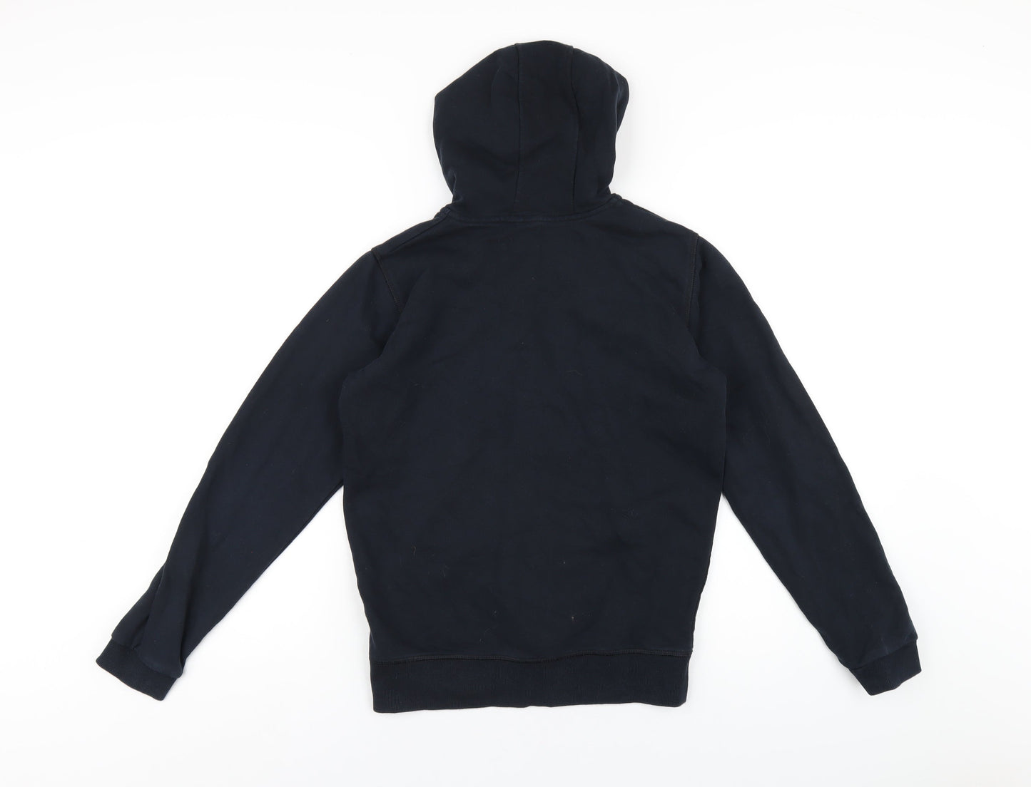 Marks and Spencer Boys Blue Cotton Full Zip Hoodie Size 12-13 Years Zip
