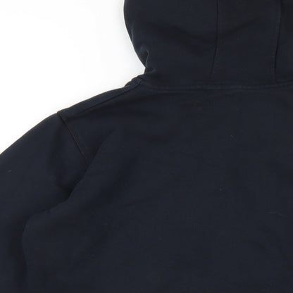 Marks and Spencer Boys Blue Cotton Full Zip Hoodie Size 12-13 Years Zip