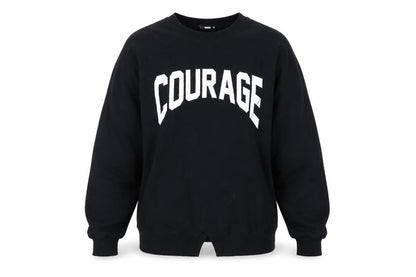 Topshop Womens Black Cotton Pullover Sweatshirt Size L Pullover