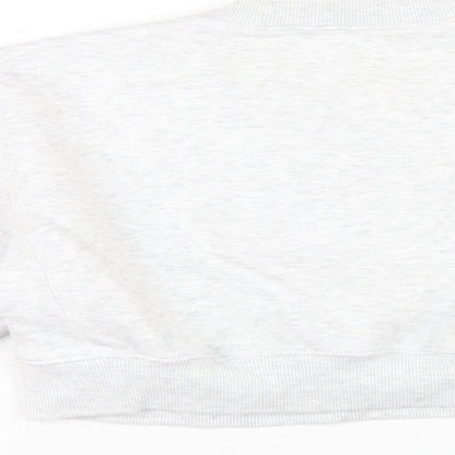 Zara Womens Grey Cotton Pullover Sweatshirt Size S Pullover