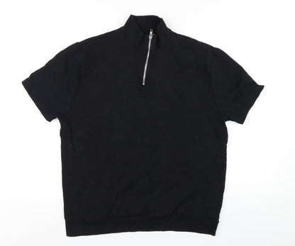 Mens UK Size L ASOS Black Pullover Sweatshirt