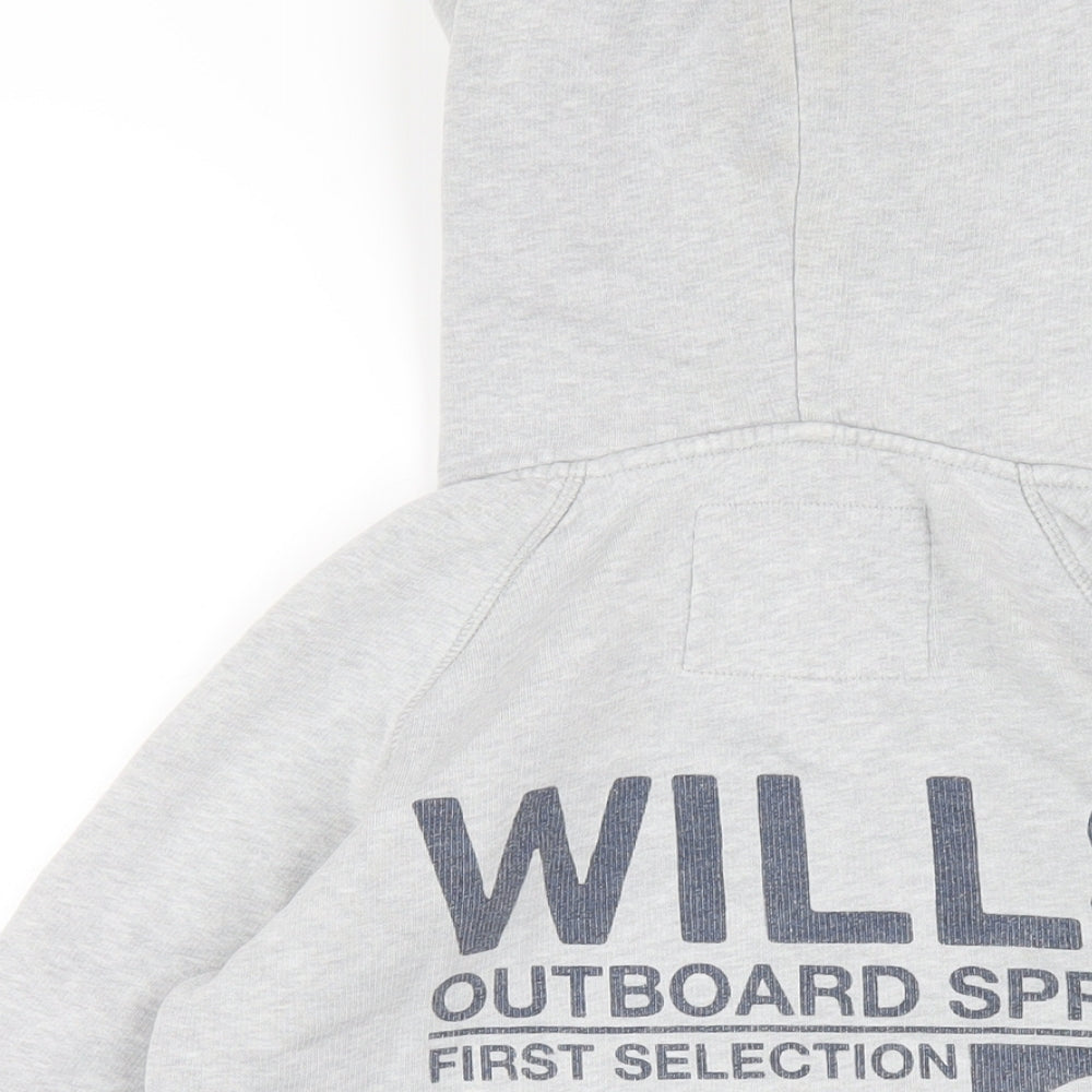 Womens UK Size 10 Jack Wills Grey Full Zip Hoodie