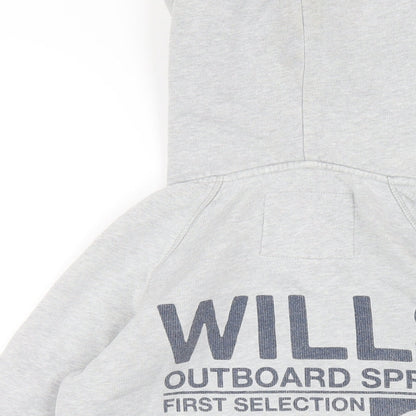 Womens UK Size 10 Jack Wills Grey Full Zip Hoodie