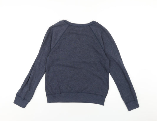 Hollister Womens Blue Cotton Pullover Sweatshirt Size XS Pullover