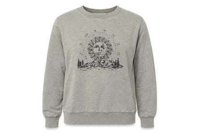 Wallflower Womens Green Cotton Pullover Sweatshirt Size M Pullover