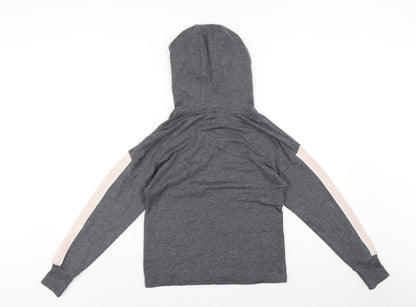 Boux Avenue Womens Grey Polyester Pullover Hoodie Size 8 Pullover