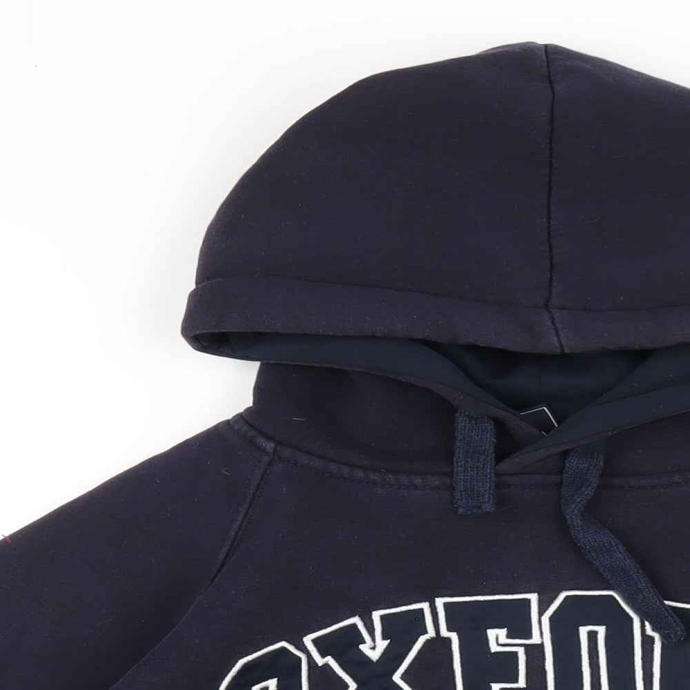 Oxford Womens Blue Cotton Pullover Hoodie Size S Pullover