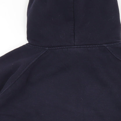 Oxford Womens Blue Cotton Pullover Hoodie Size S Pullover