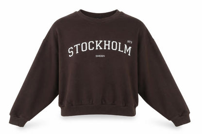 Very Womens Brown Cotton Pullover Hoodie Size 12 Pullover